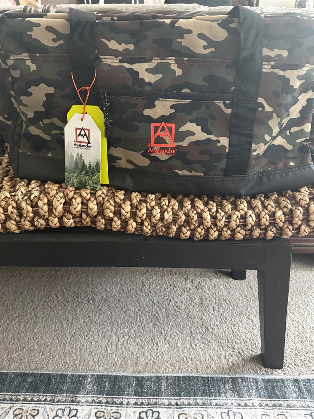 Avalanche Camouflage Gear Bag - Green, Brown, Black